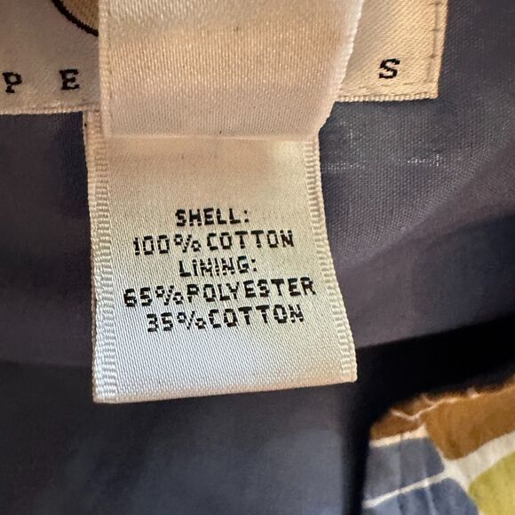 Talbots Vintage Petites Geometric Pattern A-Line Cotton Short Skirt Size 14P - Picture 4 of 8